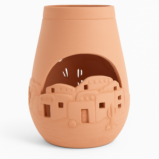 Southwestern Style Terracotta Luminary image 1
